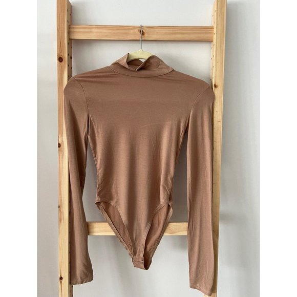 Katherine Karambelas Turtleneck Bodysuit Nude ( XS ) - Picture 1 of 2